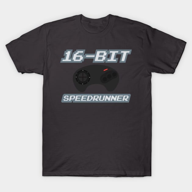 16-Bit Speedrunner T-Shirt by PCB1981